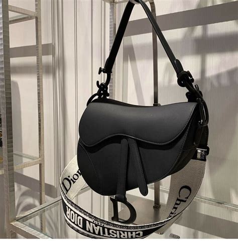 lady dior black matte small|dior matte black saddle bag.